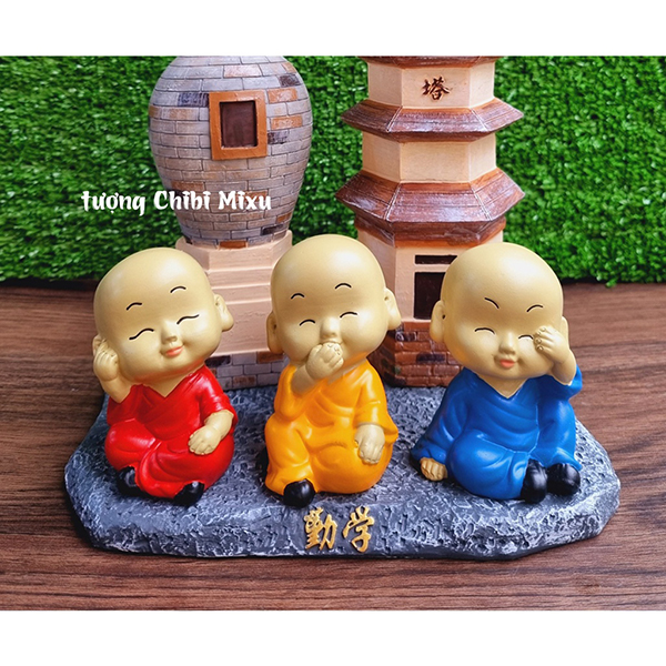 Bộ Tháp Trí Tuệ mix cùng Tam Không chú tiểu